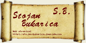 Stojan Bukarica vizit kartica